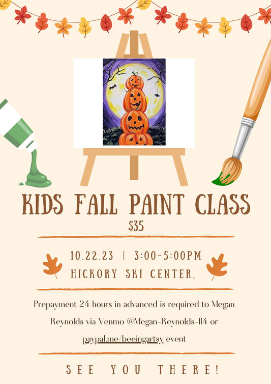 10/22 Kids Fall painting Class